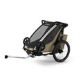 Thule Chariot Cross 2 Single Faded Khaki + Jogging kit